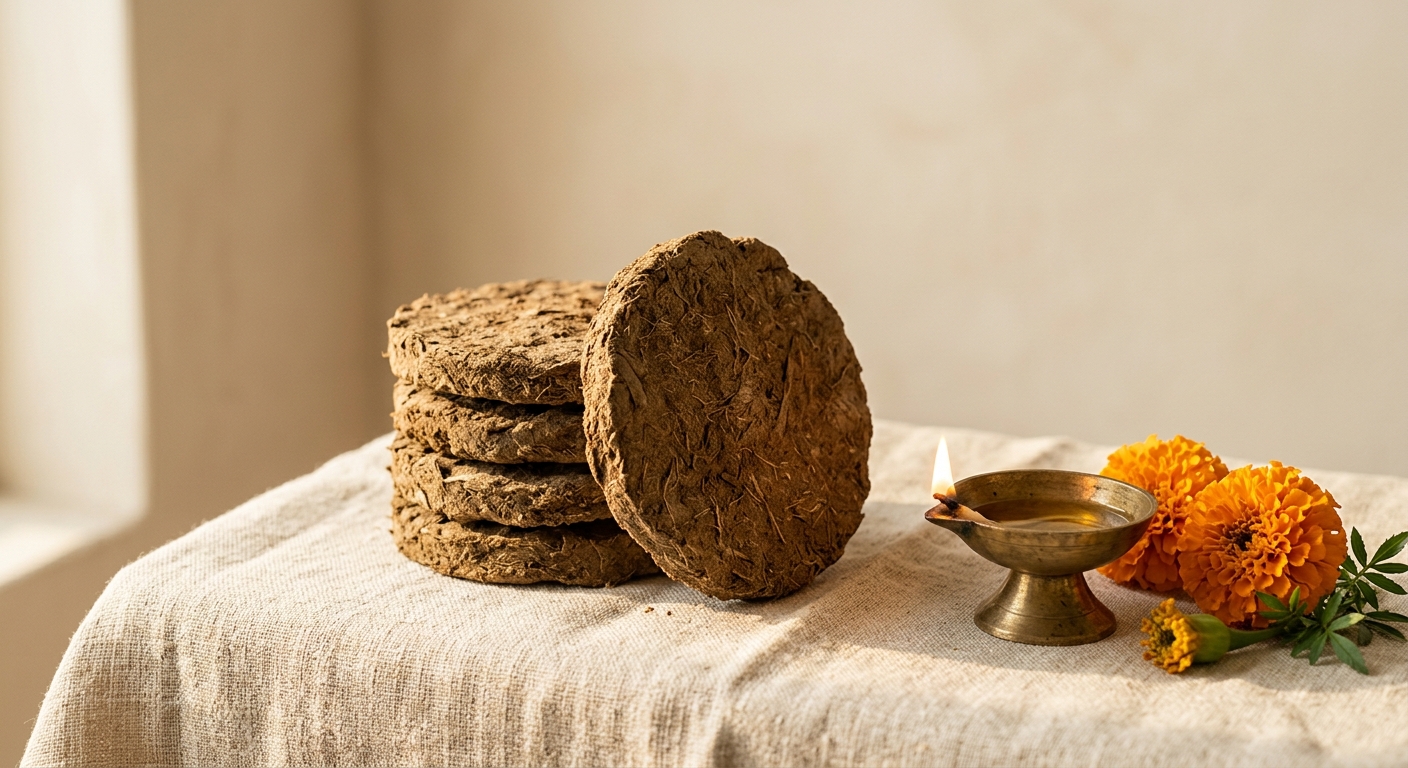 Desi A2 Cow Dung Cakes